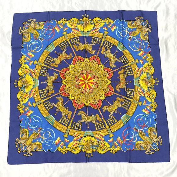 Hermes Carre 90 Luna Park Scarf Silk - Picture 1 of 7